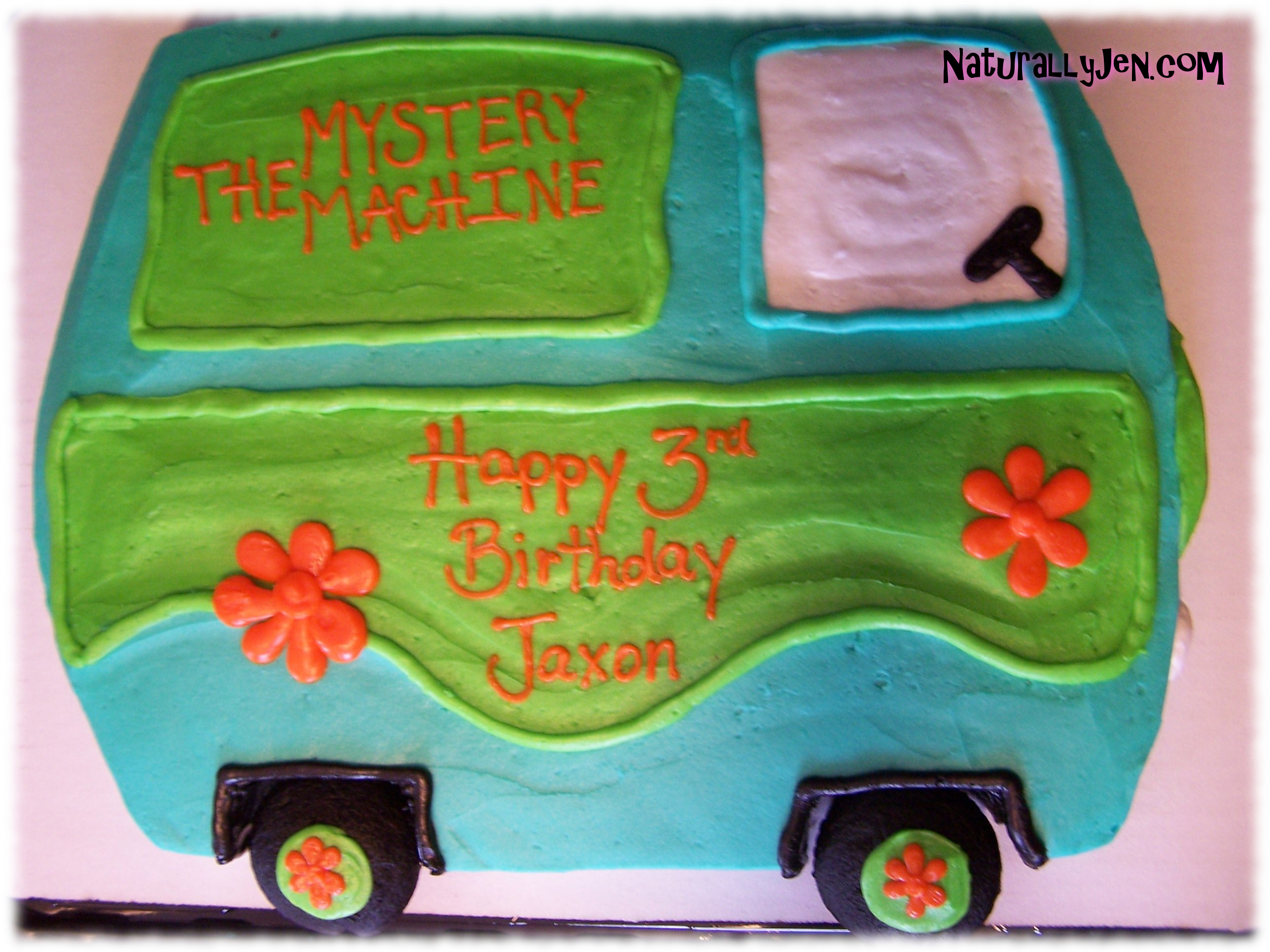 Scooby Doo The Mystery Machine Shaped Birthday Cake