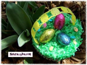 Easter Basket Cupcake Idea Holiday Designs