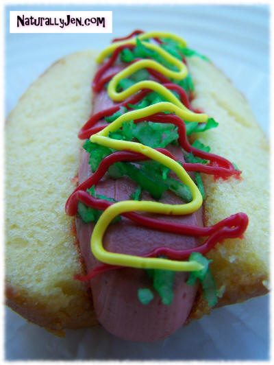 Hot Dog Cupcake Design Idea