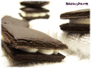 Homemade Oreos Sandwitch Cookies by Naturally Jen